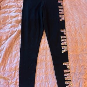 Victoria's Secret PINK Black Leggings